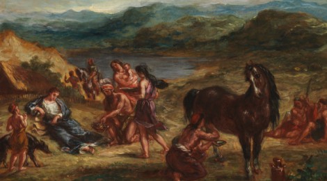 Ovid among the Scythians by Eugene Delacroix